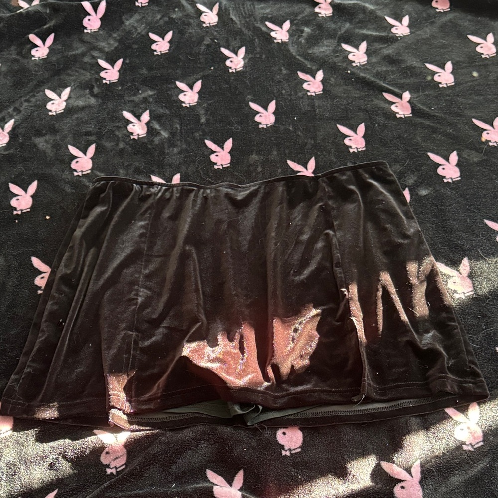 dELiA*s Black Velvet Mini Skirt
